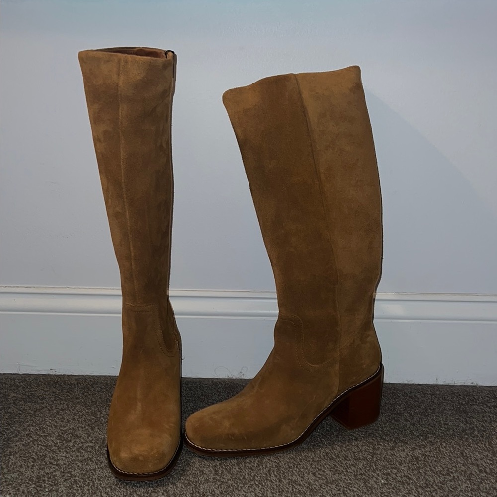 Women's Tan Knee-High Boots